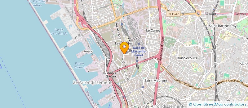 localisation de l'entreprise FDM DIFFUSION à MARSEILLE