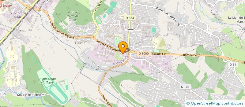 localisation de l'entreprise FDMFR 16 FED DEP MAISONS FAM RURALE à ANGOULEME