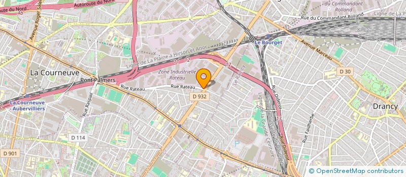 localisation de l'entreprise FDMI à LA COURNEUVE
