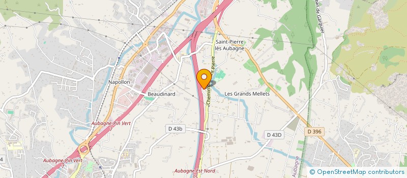 localisation de l'entreprise FDP ET FILS à AUBAGNE