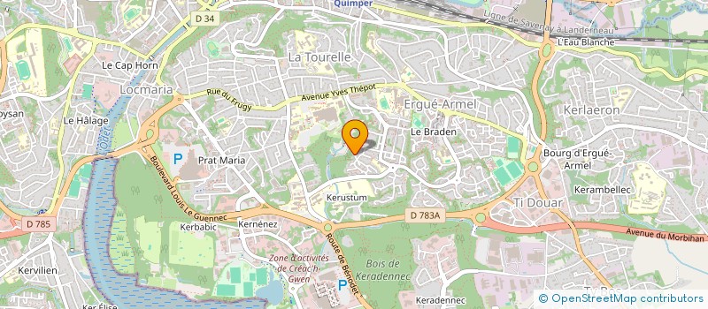 localisation de l'entreprise FDP GAMES à QUIMPER
