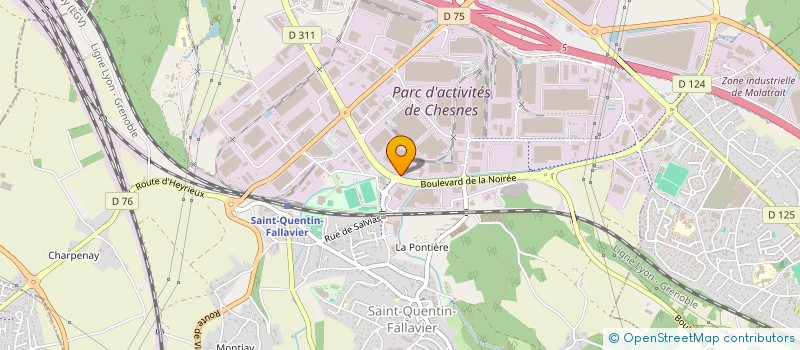 localisation de l'entreprise FDP OUEST  SAINT-QUENTIN-FALLAVIER