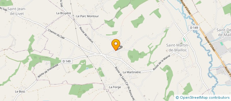 localisation de l'entreprise FDR SEP  SAINT-MARTIN-DE-MAILLOC