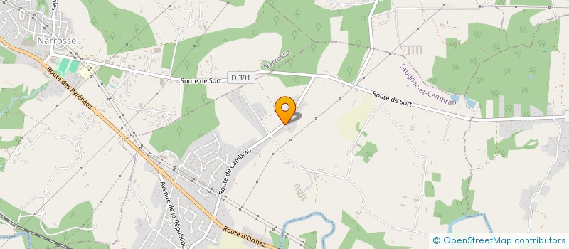 localisation de l'entreprise FDREPORT  SORT-EN-CHALOSSE