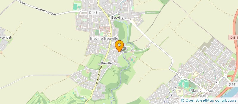 localisation de l'entreprise FDRH  BIEVILLE-BEUVILLE