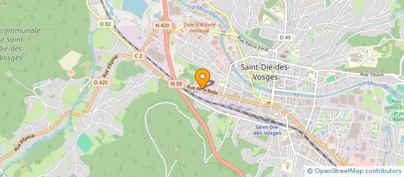 localisation de l'entreprise FDS-GAT à SAINT DIE DES VOSGES