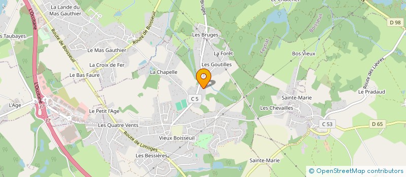 localisation de l'entreprise FDS LOCATION  BOISSEUIL