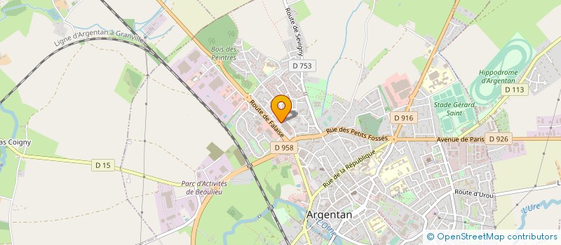 localisation de l'entreprise FDSA GESTION à ARGENTAN