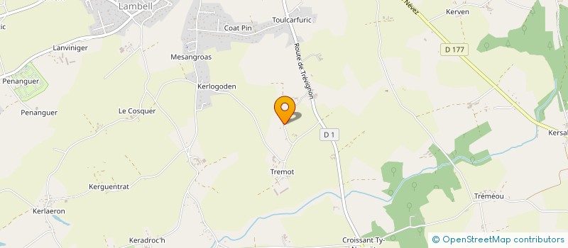 localisation de l'entreprise FDSL  TREGUNC