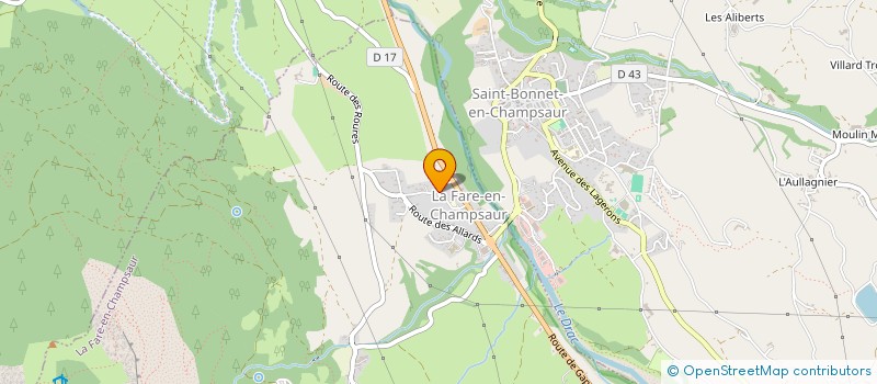 localisation de l'entreprise FDTF  LA FARE-EN-CHAMPSAUR