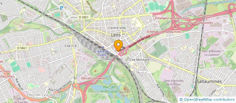 localisation de l'entreprise FDV RECRUTEMENT à LENS