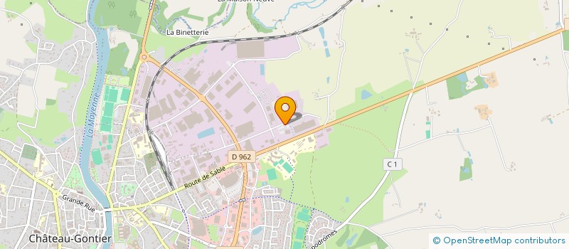 localisation de l'entreprise FDVB à CHATEAU-GONTIER-SUR-MAYENNE