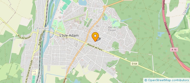 localisation de l'entreprise FDW  L'ISLE-ADAM