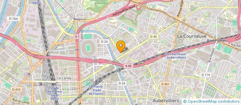 localisation de l'entreprise FE ALIMENTATION à AUBERVILLIERS