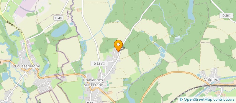 localisation de l'entreprise FE IMMO  CHAVANNES-SUR-L'ETANG