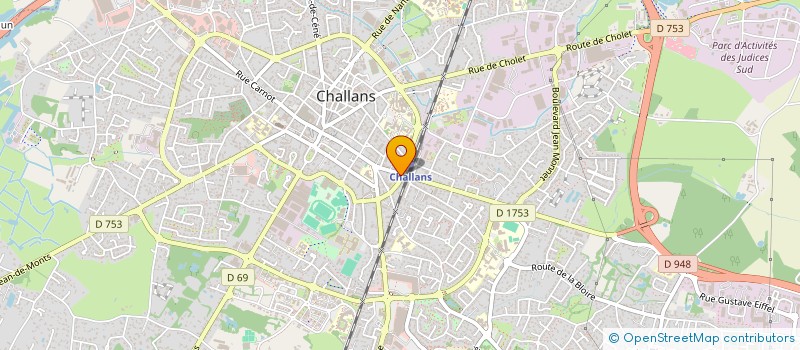 localisation de l'entreprise FE INVEST à CHALLANS