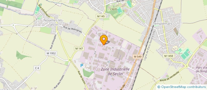 localisation de l'entreprise FE SERVICE  NOYELLES-LES-SECLIN