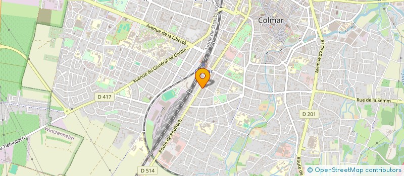 localisation de l'entreprise FEA ENTREPRISE  COLMAR