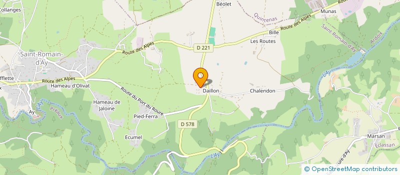 localisation de l'entreprise FEASSON ENERGIES à SAINT-ROMAIN-D'AY
