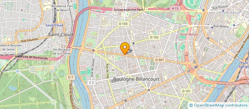 localisation de l'entreprise FEATCLUB  BOULOGNE-BILLANCOURT