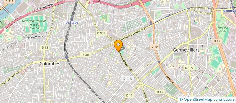 localisation de l'entreprise FEATPRINT à BOIS-COLOMBES