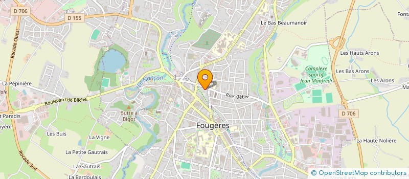 localisation de l'entreprise FEBE  FOUGERES