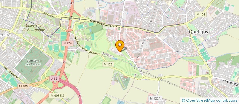 localisation de l'entreprise FEBUS INGENIERIE à QUETIGNY