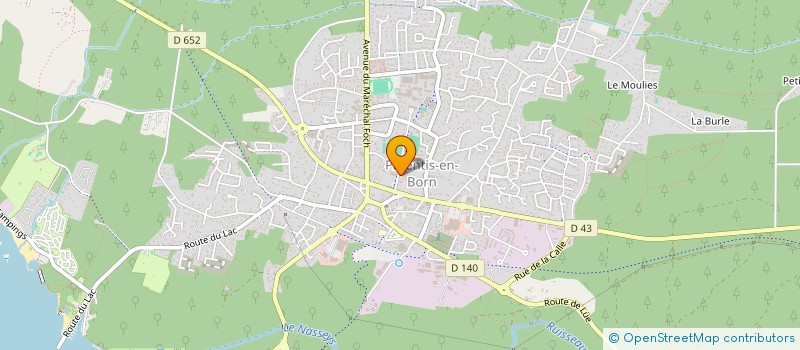 localisation de l'entreprise FEBUSSE  PARENTIS-EN-BORN