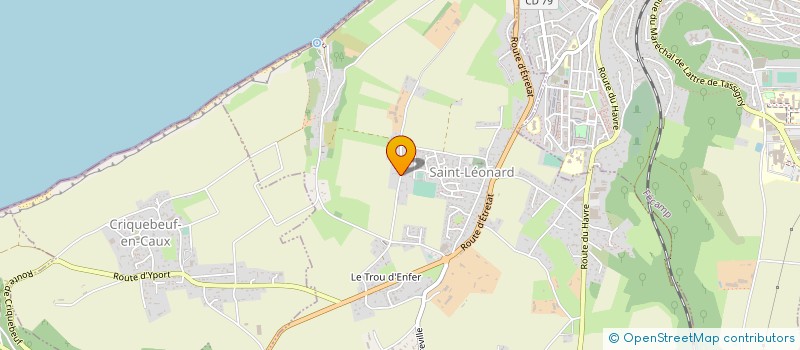 localisation de l'entreprise FECAMP-ELEC à SAINT-LEONARD