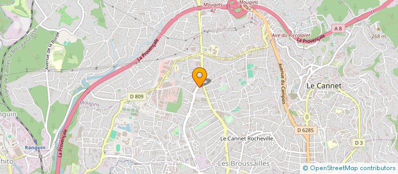 localisation de l'entreprise FECAUD à LE CANNET