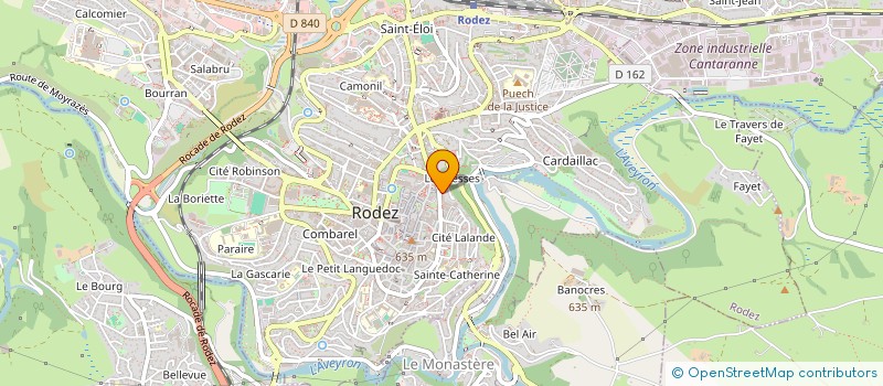 localisation de l'entreprise FECIT-PINXGRAPHIQUES ET PLASTIQUES DE RODEZ - INSTITUT DES METIERS DE L'ESTAMPE ORIGINALE  RODEZ