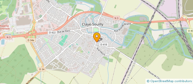 localisation de l'entreprise FECOMME MARKETING SERVICES à CLAYE-SOUILLY
