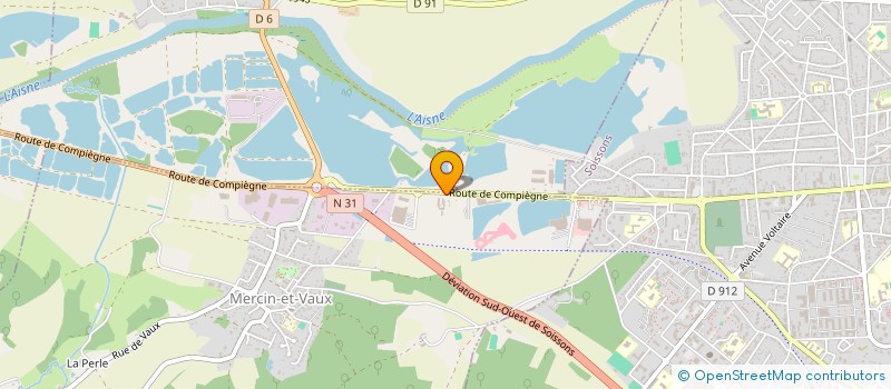 localisation de l'entreprise FECOURT à MERCIN-ET-VAUX