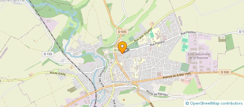 localisation de l'entreprise FED ARTISTES EN FOLIE FOSSE AUX GRENOUILLES à MONTDIDIER