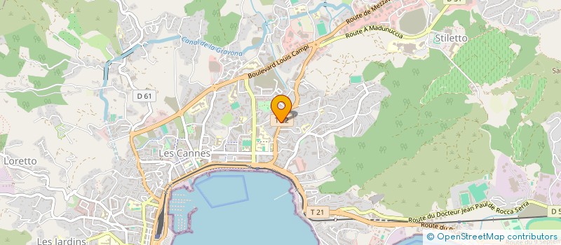 localisation de l'entreprise FED ASS PROD FERM ARTISANAUX AGRO ALIM à AJACCIO