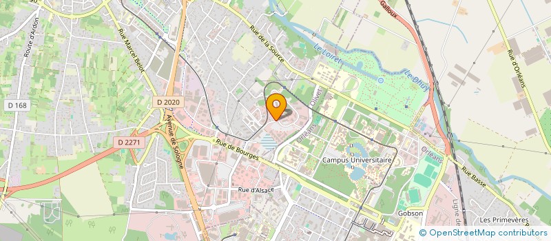 localisation de l'entreprise FED BATIMENT ET TRAVAUX PUBLICS LOIRET à OLIVET