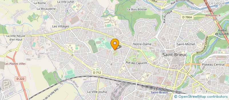 localisation de l'entreprise FED BRETAGNE BATTERIES ET FANFARES à SAINT-BRIEUC