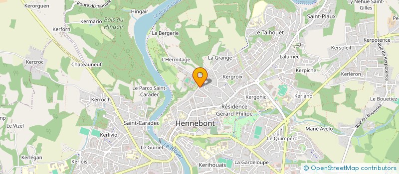 localisation de l'entreprise FED BRETONNE ELEVEURS & UTILISAT PONEYS  HENNEBONT