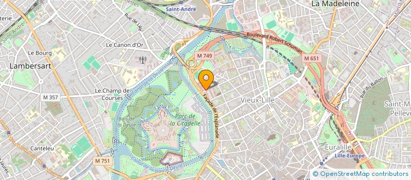 localisation de l'entreprise FED CLUBS SPORTIFS & ARTISTIQUES DEFENSE à LILLE