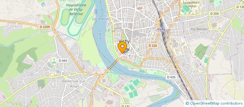 localisation de l'entreprise FED DEP AIDE DOMICIL MILIEU RURAL ALLIER à VICHY