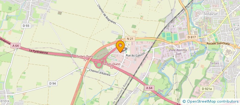 localisation de l'entreprise FED DEP BATIMENT T.PUB H P  IBOS