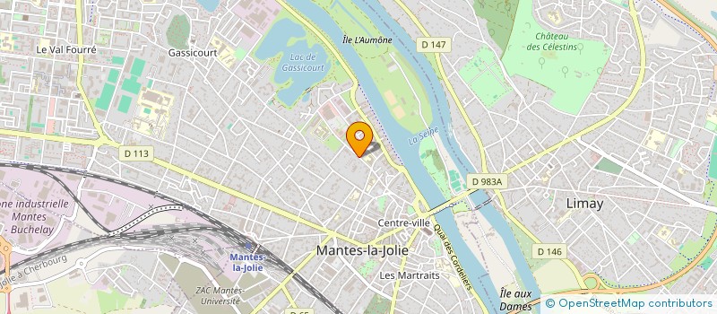 localisation de l'entreprise FED DEP CLUBS D AINES RURAUX DS YVELINES  MANTES-LA-JOLIE