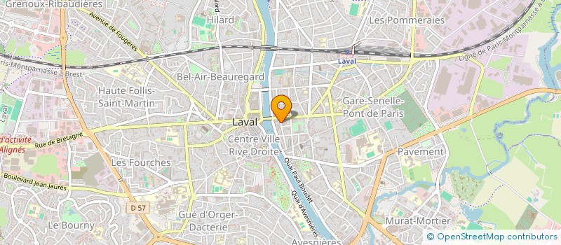 localisation de l'entreprise FED DEP DE FORCE DEMOCRATE DE LA MAYENNE à LAVAL