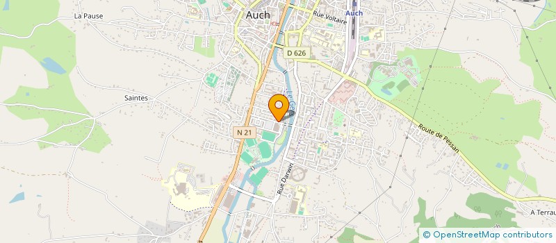 localisation de l'entreprise FED DEP DU BATIMENT ET DES T P DU GERS  AUCH