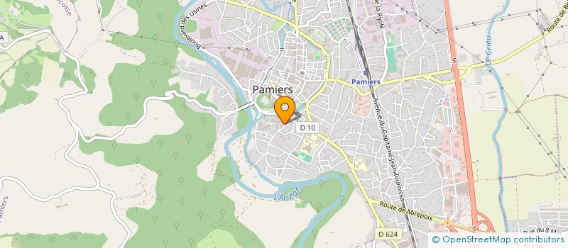 localisation de l'entreprise FED DEPT CLUBS DES AINES RURAUX ARIEGE à PAMIERS