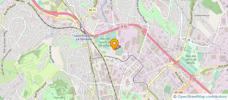 localisation de l'entreprise FED DES ASSOCIES SUPPORTERS DES VERTS  SAINT-ETIENNE