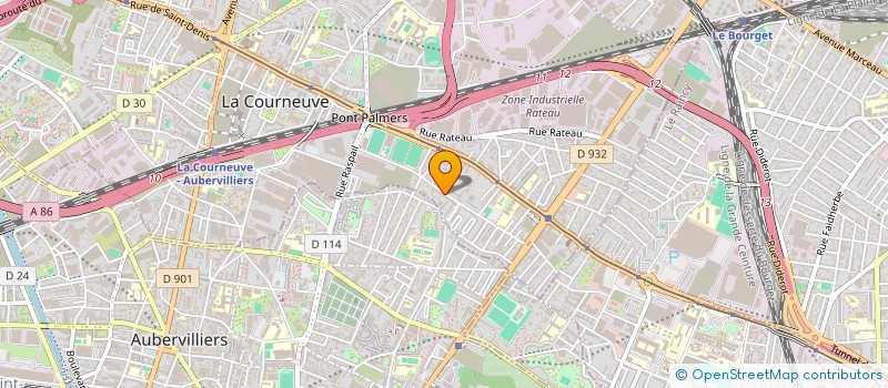 localisation de l'entreprise FED DISTRIBUTION à LA COURNEUVE
