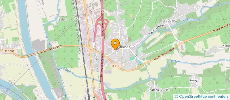 localisation de l'entreprise FED DPT GROUP DEFENSE ORGAN NUISIBL  CHANAS