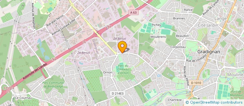 localisation de l'entreprise FED DS INDUS DU BOIS DE NOUVELLE AQUITAINE  GRADIGNAN