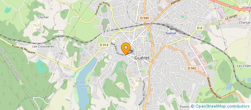 localisation de l'entreprise FED ELEVEURS CHEVAUX DE SANG ET PONEYS à GUERET